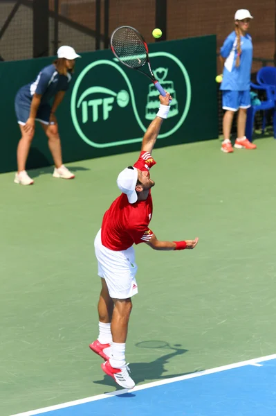 Coupe Davis match de tennis Ukraine v Autriche — Photo