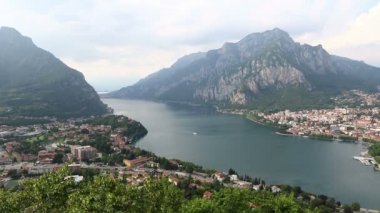 Como Gölü ve Lecco city, İtalya