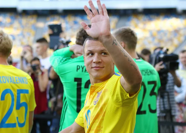 Öppna träningspass av Ukraina National Football Team — Stockfoto