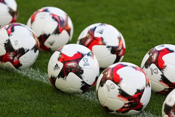 Bolas de jogo oficiais da Copa do Mundo FIFA 2018 — Fotografia de Stock