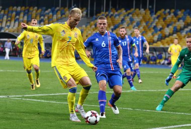 FIFA Dünya Kupası Elemeleri oyun Ukrayna v İzlanda 2018