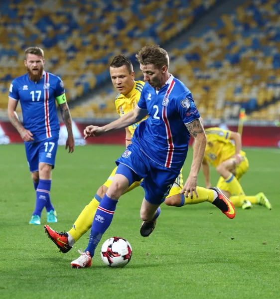 FIFA World Cup 2018 kwalifikujących gry Ukraina v Islandii — Zdjęcie stockowe