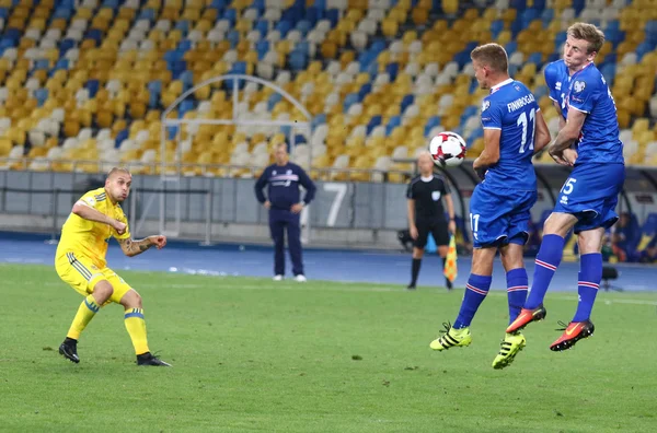 FIFA World Cup 2018 kwalifikujących gry Ukraina v Islandii — Zdjęcie stockowe