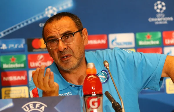 UEFA Champions League Dynamo Kyiv v Napoli: Pre-match press-conference — Stock Photo, Image