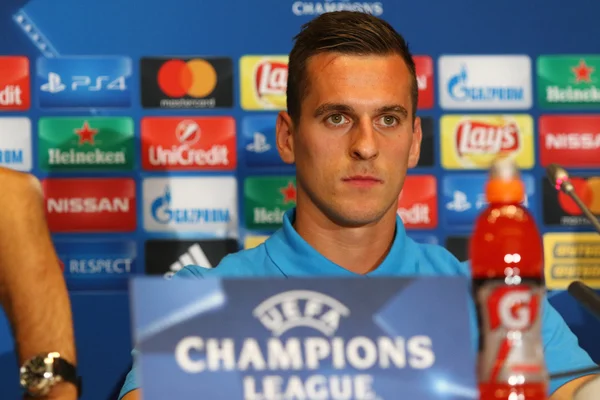 UEFA Champions League Dynamo Kyiv v Napoli: Pre-match press-conference — Stock Photo, Image