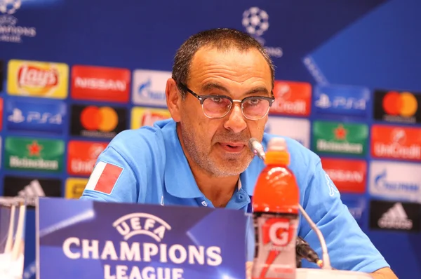 UEFA Champions League Dynamo Kyiv v Napoli: Pre-match press-conference — Stock Photo, Image