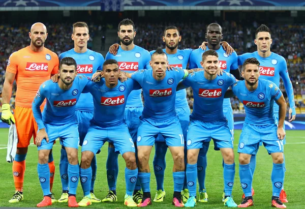 UEFA Şampiyonlar Ligi oyun Fc Dinamo Kiev rakip Napoli — Stok fotoğraf