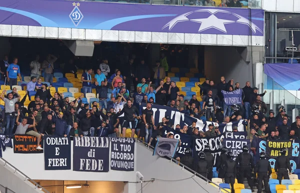 UEFA Şampiyonlar Ligi oyun Fc Dinamo Kiev rakip Napoli — Stok fotoğraf