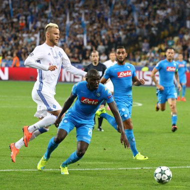 UEFA Şampiyonlar Ligi oyun Fc Dinamo Kiev rakip Napoli