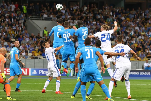 Liga mistrů UEFA hry Fc Dynamo Kyjev vs Neapol — Stock fotografie