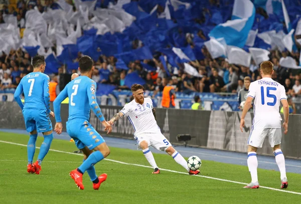 UEFA Champions League partita FC Dynamo Kyiv vs Napoli — Foto Stock