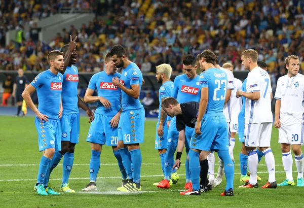 UEFA Champions League jogo FC Dynamo Kyiv vs Napoli — Fotografia de Stock