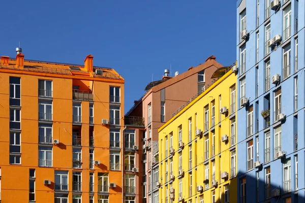 Kyiv Ukraine September 2020 Bright Colorful Houses Modern Housing Estate — Stock Photo, Image