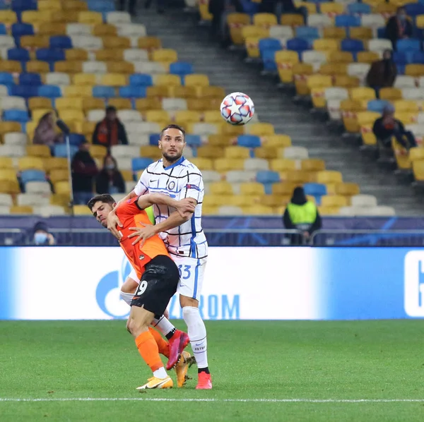 Kyiv Ukraine October 2020 Manor Solomon Shakhtar Donetsk Fights Ball — Stock Photo, Image