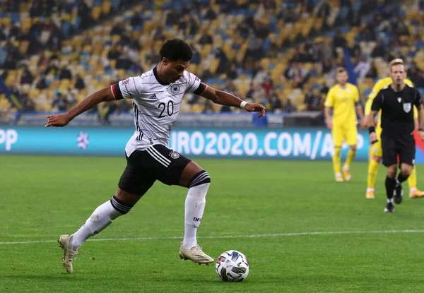 Kyiv Ukraine Oktober 2020 Midfielder Serge Gnabry Van Duitsland Actie — Stockfoto