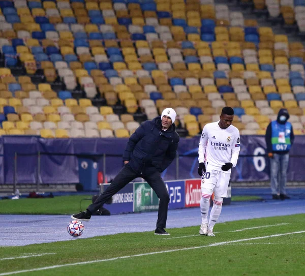 Kyiv Ukraine 1Er Décembre 2020 Entraîneur Chef Zinedine Zidane Real — Photo