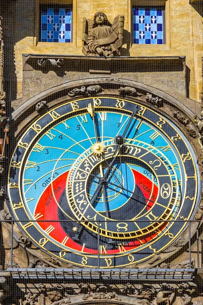 Prag Astronomik Saati Veya Prag Orloj Çekçe Prazsky Orloj Çek — Stok fotoğraf