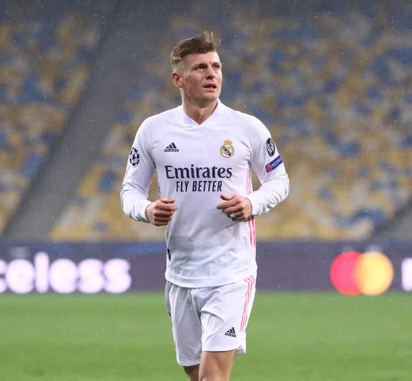 Kyiv Ukraine December 2020 Portret Van Middenvelder Toni Kroos Van — Stockfoto