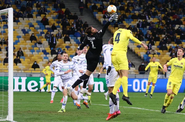 Kyiv Ukraine March 2021 Goalkeeper Georgiy Bushchan Dynamo Kyiv Action — Stock Photo, Image