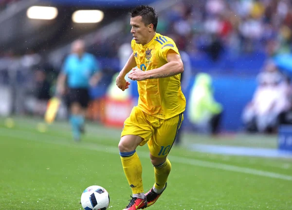 Lyon France June 2016 Yevhen Konoplyanka Ukraine Uefa Euro 2016 — 图库照片