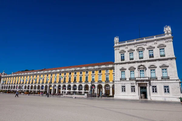 Lizbona Portugalia Czerwca 2019 Rynek Handlowy Portugalsku Praca Comercio Duży — Zdjęcie stockowe