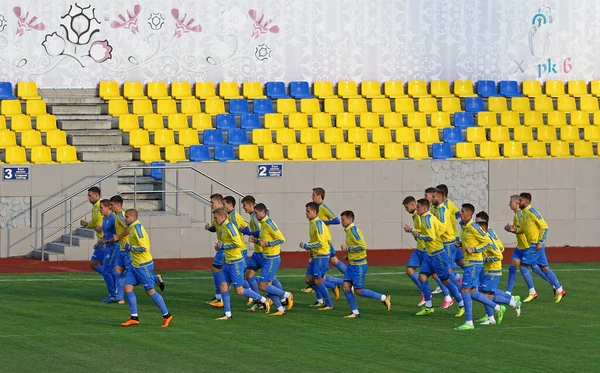 Kharkiv Ukraine Setembro 2017 Sessão Treinamento Aberta Seleção Ucraniana Futebol — Fotografia de Stock