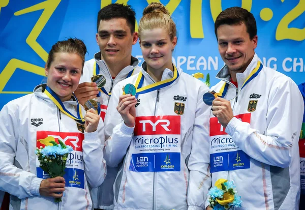 Kyiv Ukraine August 2019 Team Germany Tina Punzel Lou Massenberg — Stock Photo, Image