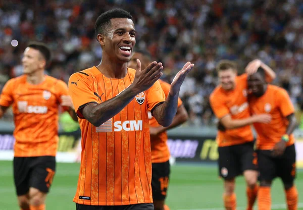 Kyiv Ukraine August 2021 Marcos Antonio Shakhtar Donetsk Celebrates Scored — Stock Photo, Image