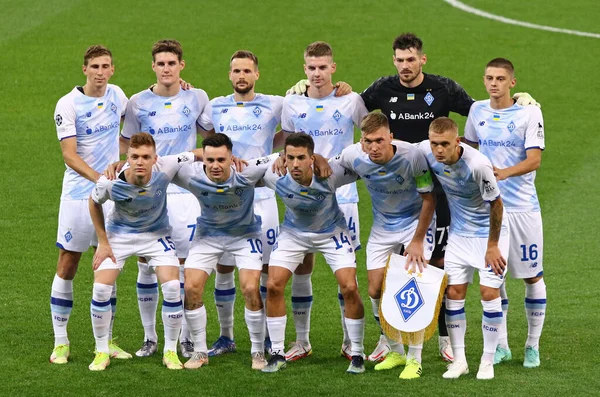 Kyiv Ukraine Septembre 2021 Les Joueurs Dynamo Kiev Posent Pour — Photo