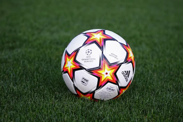 Kyiv Ukraine Setembro 2021 Matchball Oficial Uefa Champions League 2021 — Fotografia de Stock