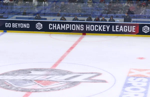 Kyiv Ukraine September 2021 Champions Hockey League Chl Banner Bräda — Stockfoto