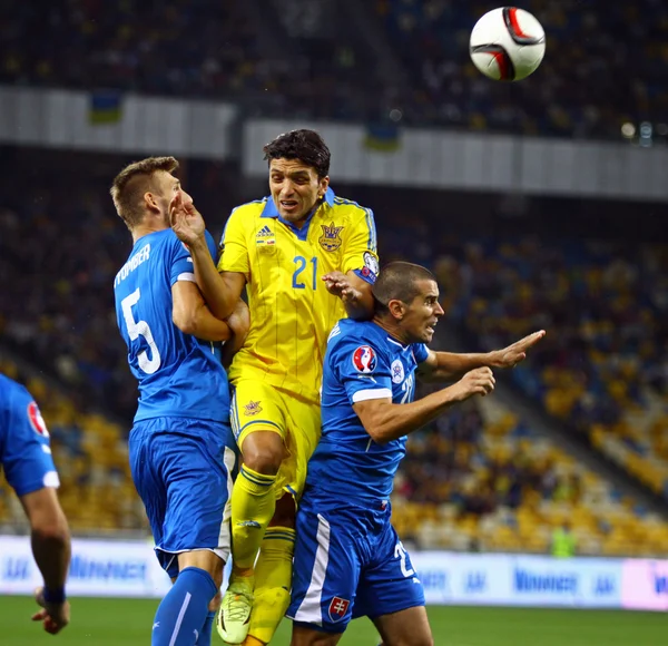 UEFA EURO 2016 Qualifiche Ucraina vs Slovacchia — Foto Stock