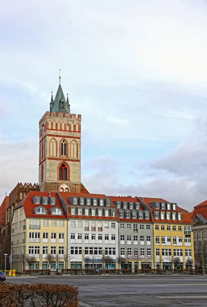 Оберкирхплац в городе Франкфурт-Одер, Германия — стоковое фото