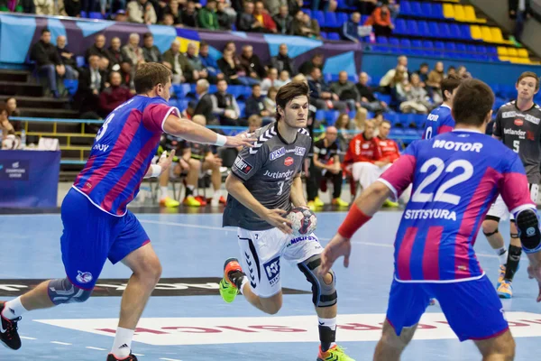 Handball-Spiel Motor vs aalborg — Stockfoto
