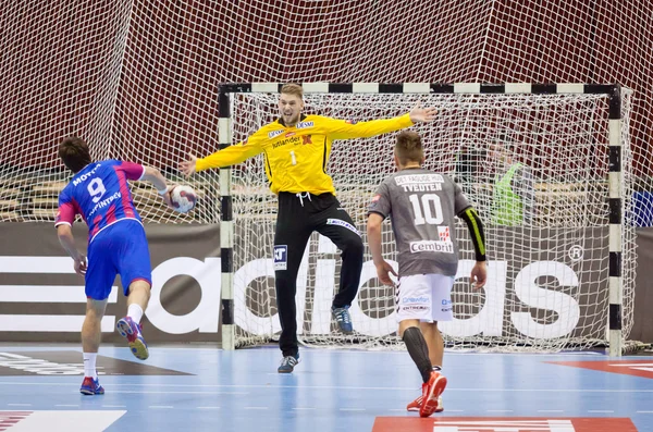 Jeu de handball Motor vs Aalborg — Photo