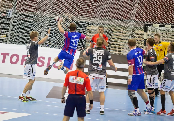 Jeu de handball Motor vs Aalborg — Photo