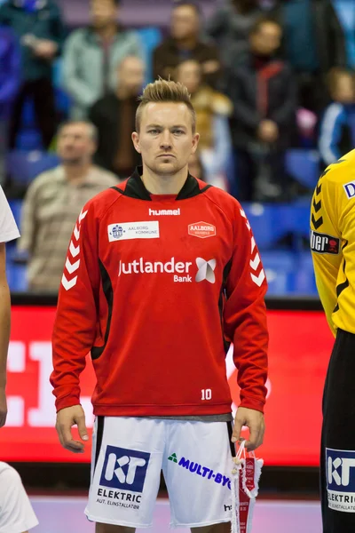 Hentbol oyun Motor vs Aalborg — Stok fotoğraf