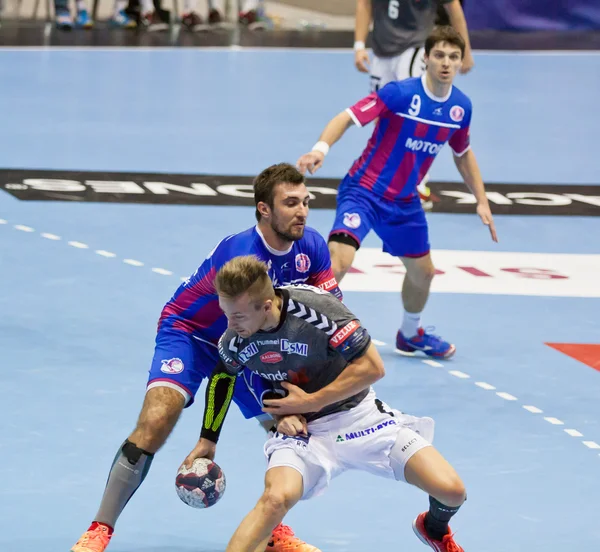 Handball-Spiel Motor vs aalborg — Stockfoto