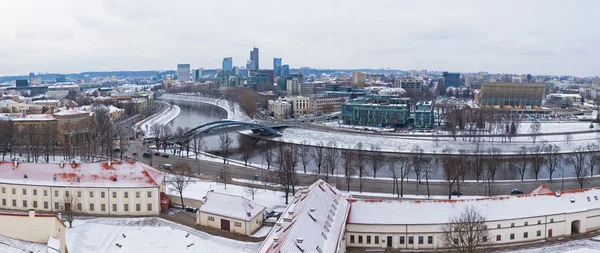Panoramisch uitzicht stad vilnius, Litouwen — Stockfoto