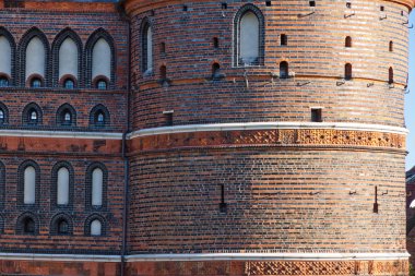 holsten kapısı lubeck eski şehirde, Almanya'nın ayrıntıları