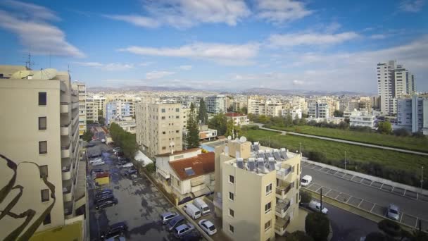 Вид с воздуха на город Лимассол, Кипр — стоковое видео