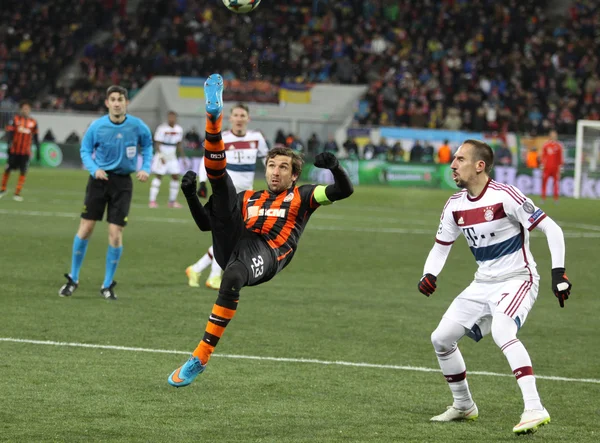 Voetbal spel Shakhtar Donetsk versus Bayern München — Stockfoto