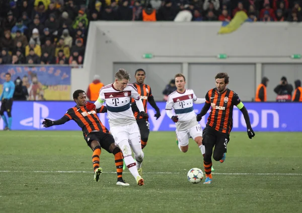 Futbol oyun Shakhtar Donetsk vs Bayern Münih — Stok fotoğraf