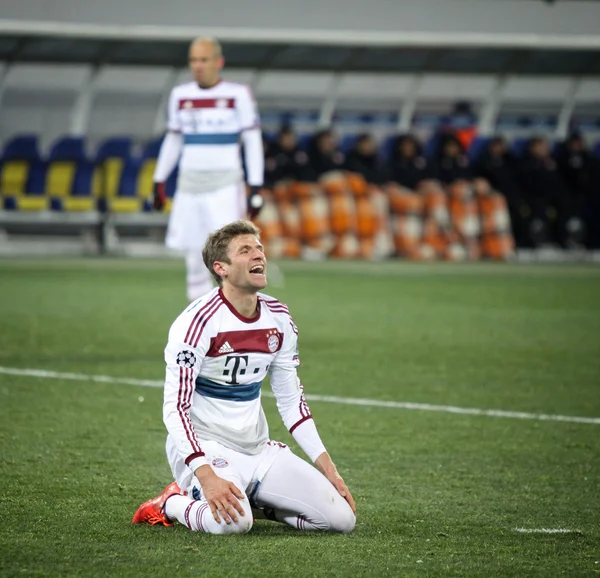 Jogo de futebol Shakhtar Donetsk vs Bayern Munique — Fotografia de Stock