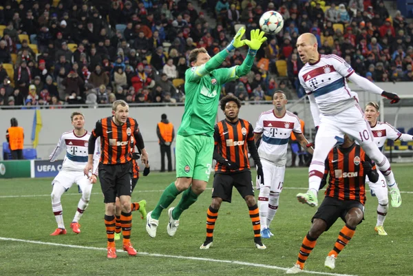 Football game Shakhtar Donetsk vs Bayern Munich — Stock Photo, Image