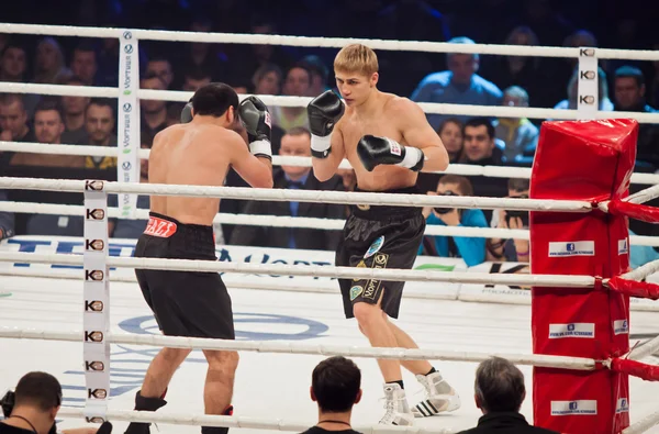 Boxing fight in Palats of Sports in Kyiv, Ukraine — Stock Photo, Image