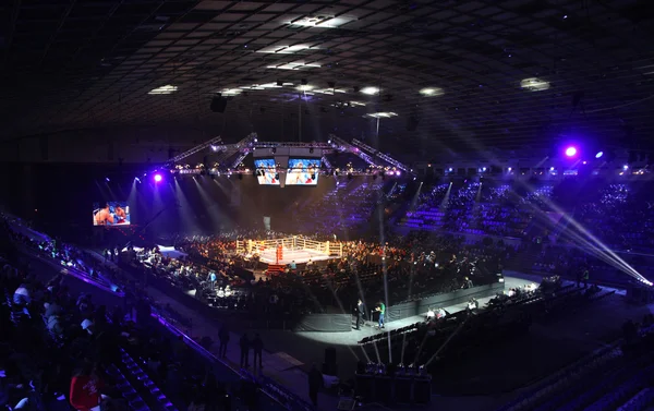 Палац спорту в Києві під час "вечір боксу" — стокове фото