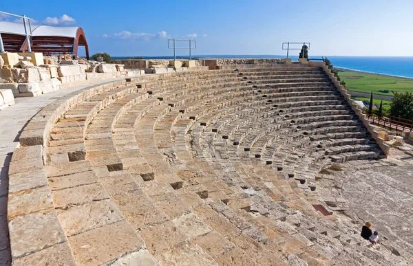 Kourion, Kıbrıs'taki antik tiyatro — Stok fotoğraf