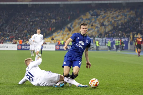 Piłka nożna gry Dynamo Kijów vs Fc Everton — Zdjęcie stockowe