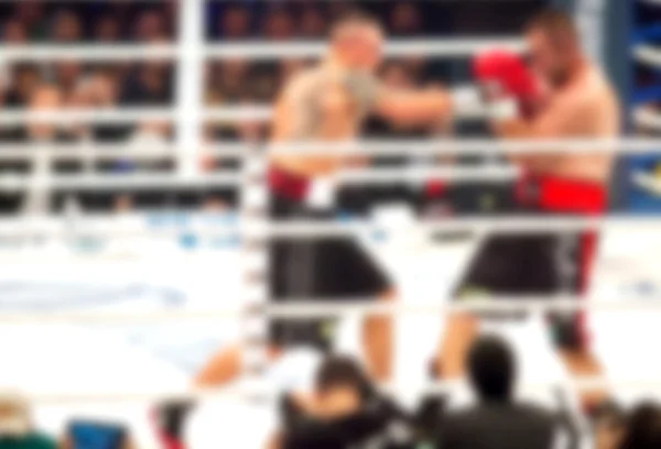 Blurred boxing fight. Abstract background with bokeh — Stock Photo, Image